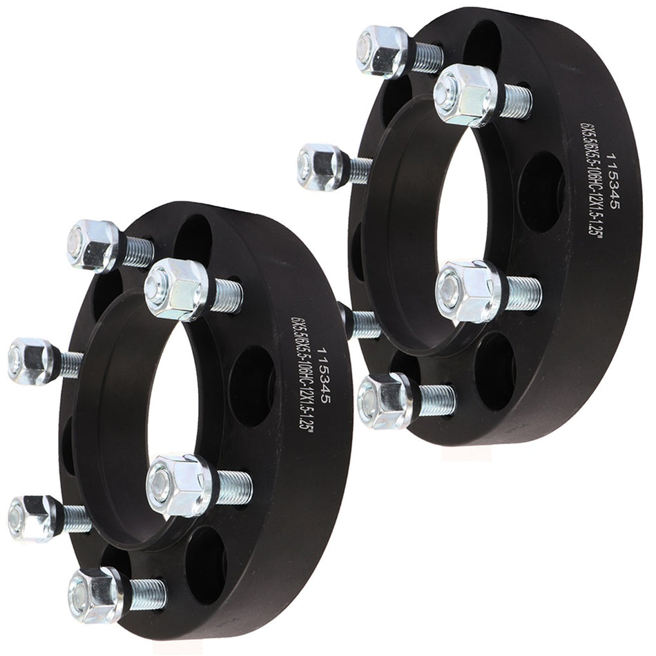 2Pcs 1.25 inch 6x5.5 6 Lug Wheel Spacers For 96-16 Toyota 4Runner 07-14 Toyota FJ Cruiser