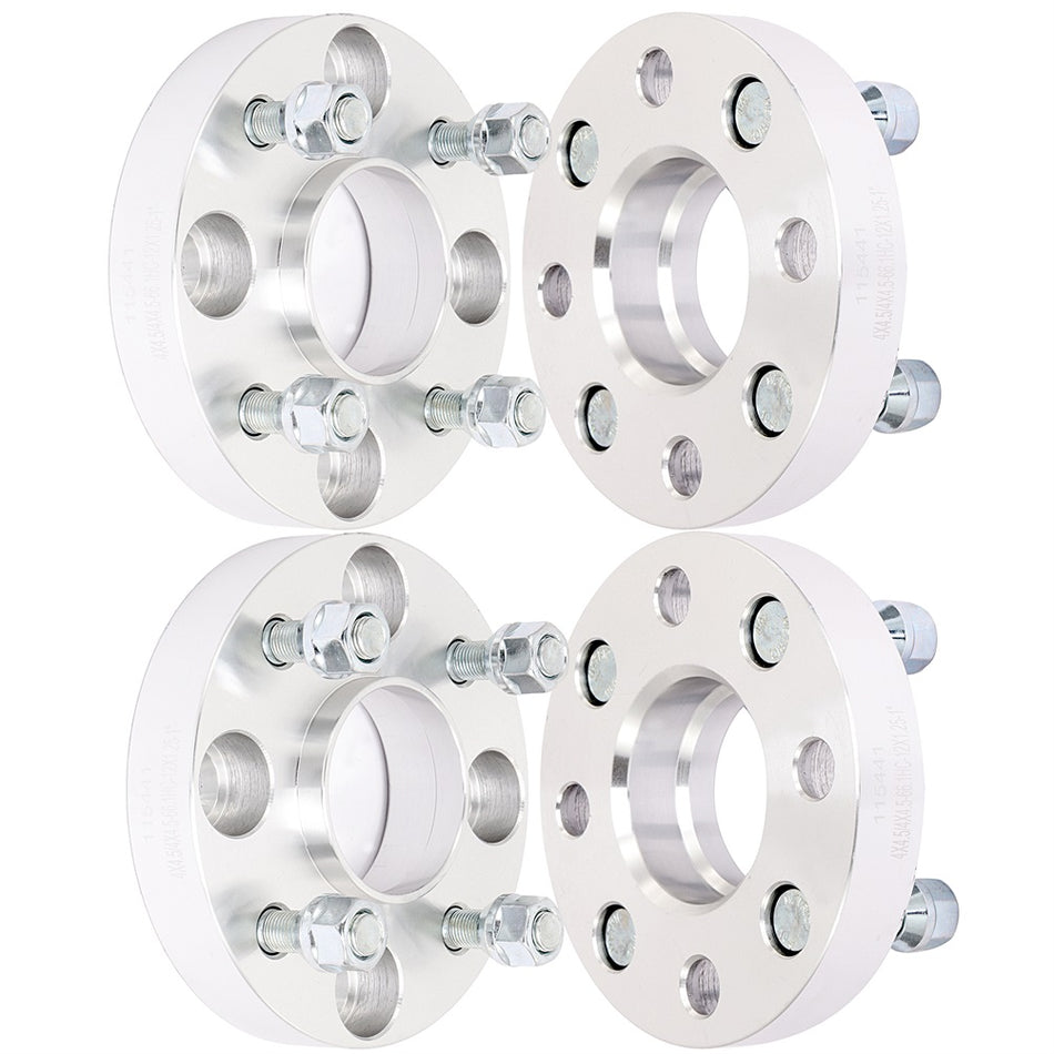 1 inch 4x4.5 4 Lug Hubcentric Wheel Spacers(66.1mm Bore, 12x1.25 Studs) for 2009-2011 Nissan Cube - 4PCS