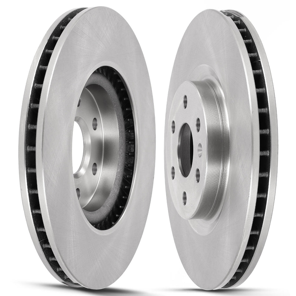Front Brake Rotors Fits 2010-2016 Cadillac SRX 2011 Saab 9-4X 3.6L V6 Solid 2PCS
