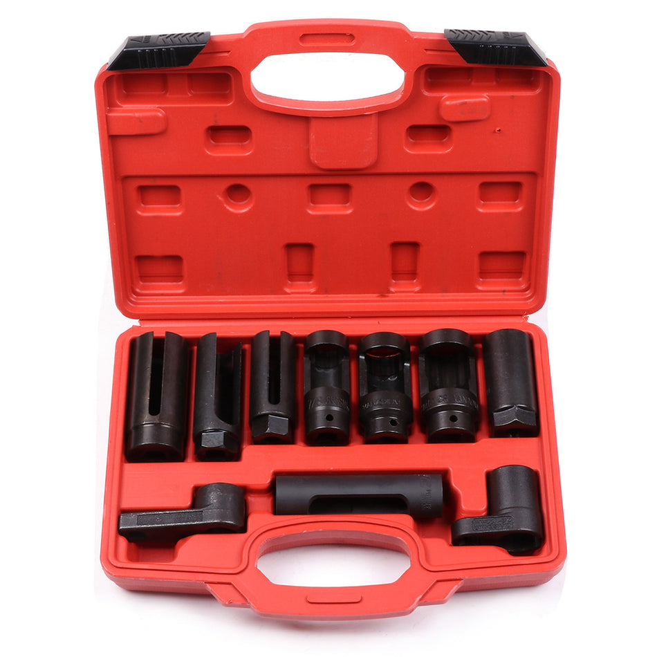 10Pcs Oxygen Sensor Socket Set Sensor Oil Pressure Sending Unit Removal Kit