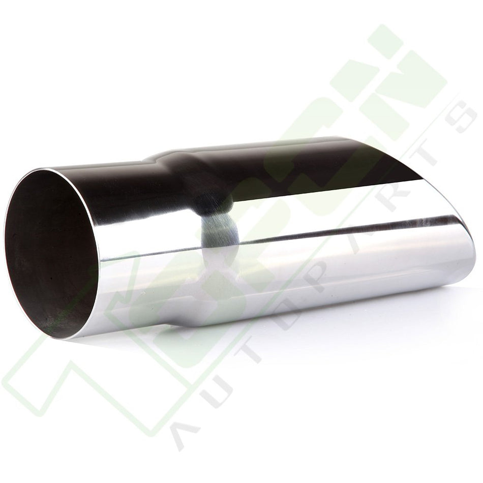 Stainless Steel Exhaust Tip 3.5inch Inlet - 4inch Outlet - 12inch Long Roll edge New