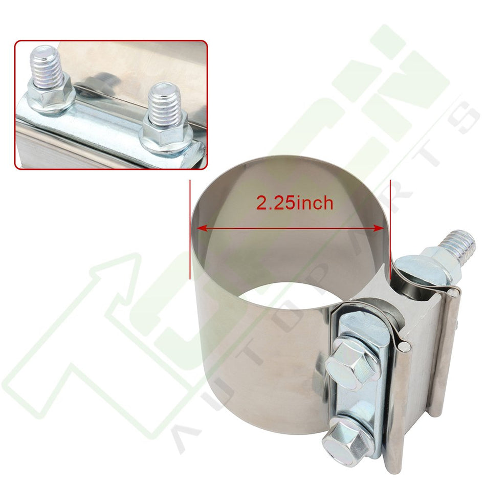 2.25inch 2 1/4inch Inch Universal Iron Butt Joint Band Exhaust Clamp